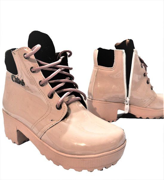 djsa fashion Enkellaarsjes voor meisjes - roze - Maat 34 - djsa fashion