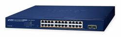 PLANET GS-2210-24P2S Commutateur Web Intelligent Gigabit PoE+ 24 ports