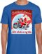 Bellatio Decorations Shoppartners Bv Fout Kerstshirt / t-shirt - Christmas dreams hot chicks on my bike - motorliefhebber / motorrijder / motor fan blauw voor heren - kerstkleding / kerst outfit S