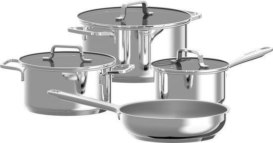 BergHOFF DiNA Helix 7-delige Kookpottenset - Metaal - PFAS-vrij