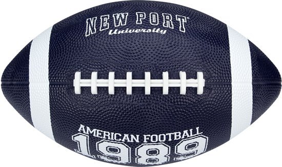 New Port American Football Large 28 Cm Marineblauw/wit