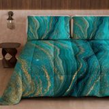 PETTI Artigiani Italiani Winterdekbed 270 × 260 cm, Groen marmer