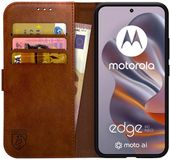 Rosso Element Wallet Book Case voor Motorola Edge 60 Neo - Bruin