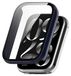 Wigento Xiaomi Mi Band 8 Pro Kunststof Beschermhoes met Glas Blauw
