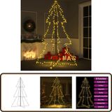 vidaXL Kegelkerstboom 240 LED's Binnen en Buiten 118x150 cm