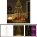 vidaXL Kegelkerstboom 240 LED's Binnen en Buiten 118x150 cm