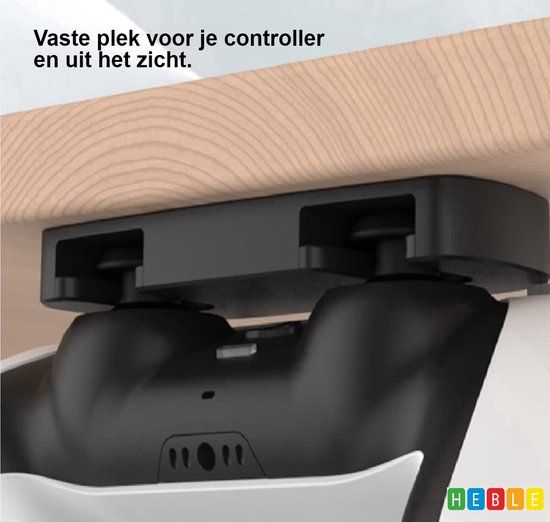 Heble® Controller Houder voor PS4 & PS5 - Zwart - Tafelhaak - Game Accessoires