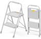 OEM Escalier pliant à 2 marches avec rampe, capacité de 150 kg, couleur grise