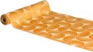 Chaks Tafelloper op rol - 2x - ginkgo print - oranje - 28 x 300 cm - polyester