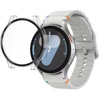 Phonillico® Samsung Galaxy Watch 7 44 mm Transparante Harde Beschermhoes met Gehard Glas