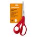Fiskars Multifunctionele schaar voor linkshandigen, ergonomisch gevormd, 20,3 cm, roestvrij staal, papier- en stofschaar voor kantoor, kunst en handwerk, rood