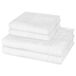 Cawö Noblesse Set serviette de bain et drap de bain (4 pièces) - Blanc
