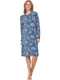 Pastunette - Nachthemd - Nordic Bloom - Katoen Interlock - Blauw - Maat 36