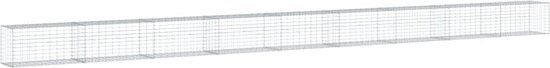vidaXL Schanskorf - 900x50x50 cm - Gegalvaniseerd ijzer - Zilverkleurig