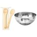 Secret de Gourmet Salad bowl/serving dish and salad servers - Inox - D29 cm