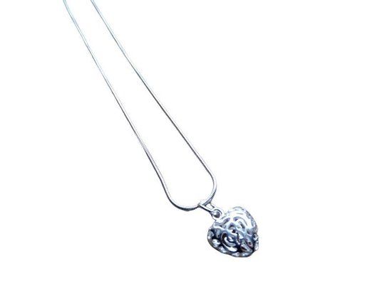 2 Love it Heart Ketting Zilverkleurig Staal 46 cm voor Vrouwen