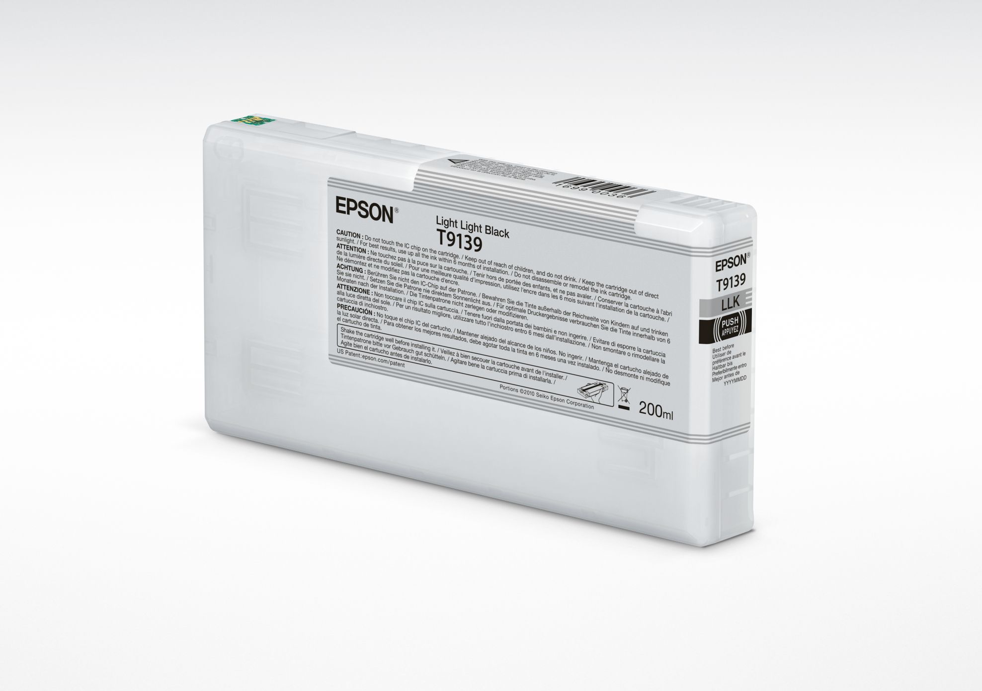 Epson T9139 Light Light Black Ink Cartridge (200ml) - Original