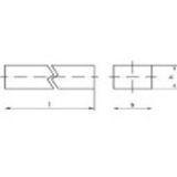 TOOLCRAFT 138538 Staal C45 + C Spiestaal (l x b) 1000 mm x 5 mm