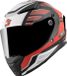 FC-Moto FF130SV Cavion Helm Zwart Mat/rood