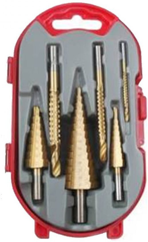 Weber Tools Stappen boor set 6 delig 4-30 mm