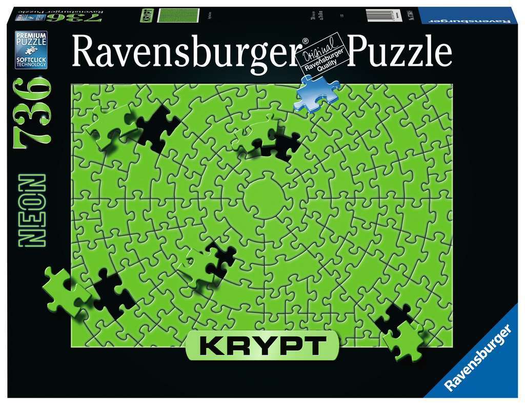 Ravensburger Krypt Neon Green Puzzel (736 stukjes)