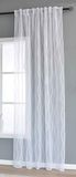 Valencia Valencia 2023420 HxB 245 x 145 cm, naturel waves, multiband ophanging, scherli, transparant, linnenlook