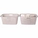 Koopman International Panier à linge avec poignée - 2x - 38 litres - 60 cm - crème