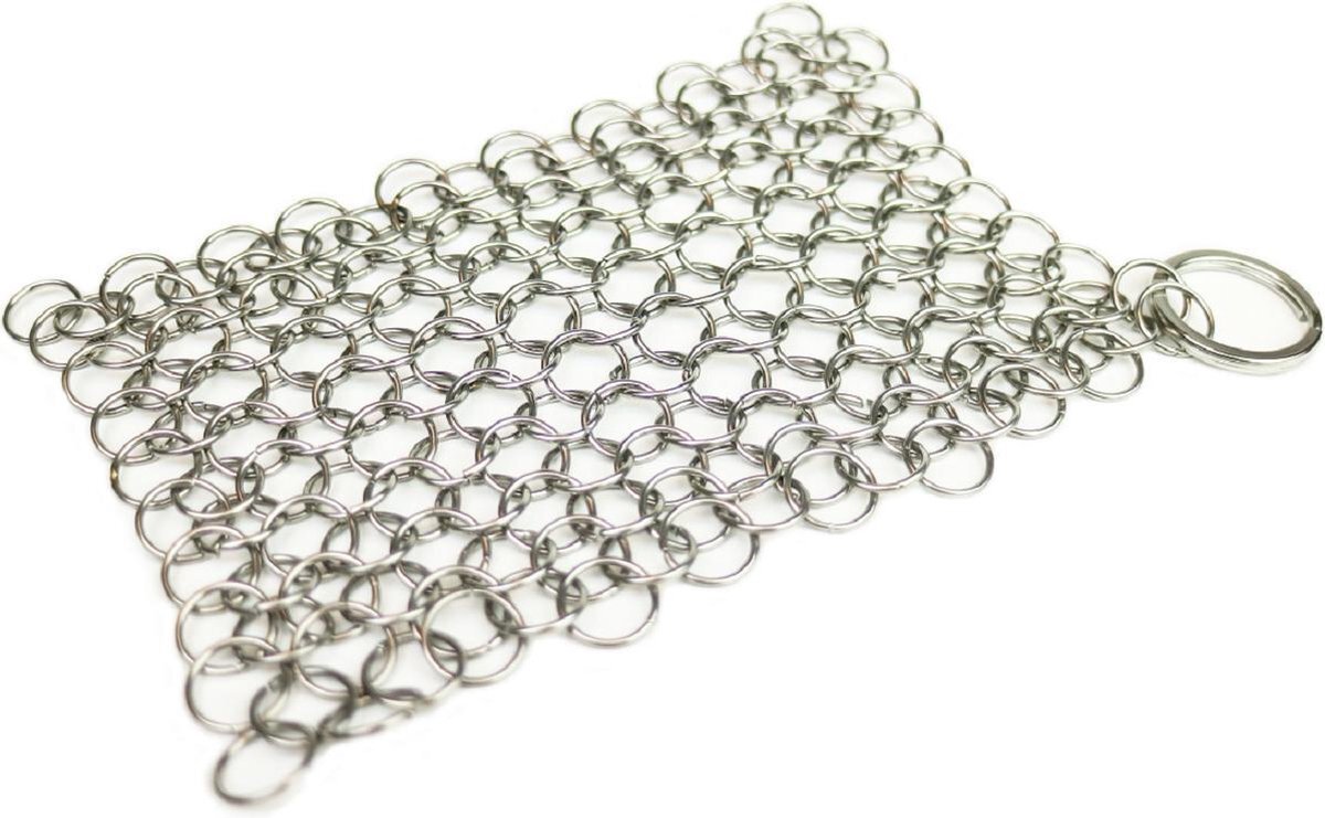 Valhal Outdoor Schrubmatje / Chain Mail Cleaner - RVS, 12x12cm - VH12CM