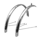 Stronglight P2R Spatbord City-VTC stangen 28 inch roestvrij staal zilver 50 mm (paar) boek met stangset