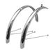 Stronglight P2R Spatbord City-VTC stangen 28 inch roestvrij staal zilver 50 mm (paar) boek met stangset