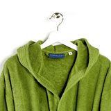 Badstof, Caleffi Badstof Badjas Met Capuchon Oceaan Effen M Groen