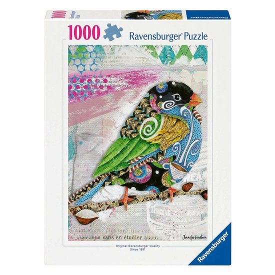 Ravensburger puzzel Swirly Bird - Legpuzzel - 1000 stukjes