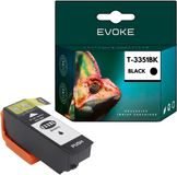 Evoke Compatible Ink for Epson 33XL 33 XL T3351 Black 22 ml 950 Pages Expression Premium Xp-530 Xp-540 Xp-630 Xp-635 Xp-640 Xp-645 Xp-830 Xp-900 Xp-7100