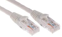 RS PRO Ethernetkabel Cat.5e, 10m, witte patchkabel, A RJ45 U/UTP stekker, B RJ45, PVC