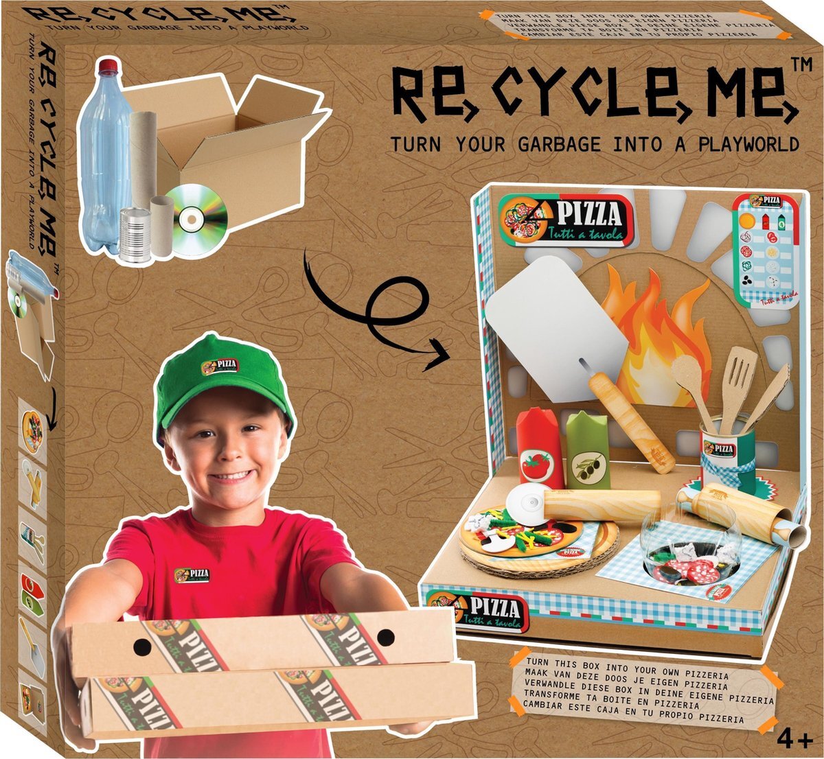 Re-Cycle-Me Re-cycle-me knutselpakket Pizzeria Playworld