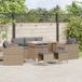 Maison Exclusive - Ensemble de meubles de jardin 6 pièces avec canapé et coussins, beige, en polyrotin