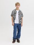 JACK & JONES JREBREBEL LOGO TEE SS CREW NECK NOOS JNR T-shirts Garçon Blanc Coton - Taille 128