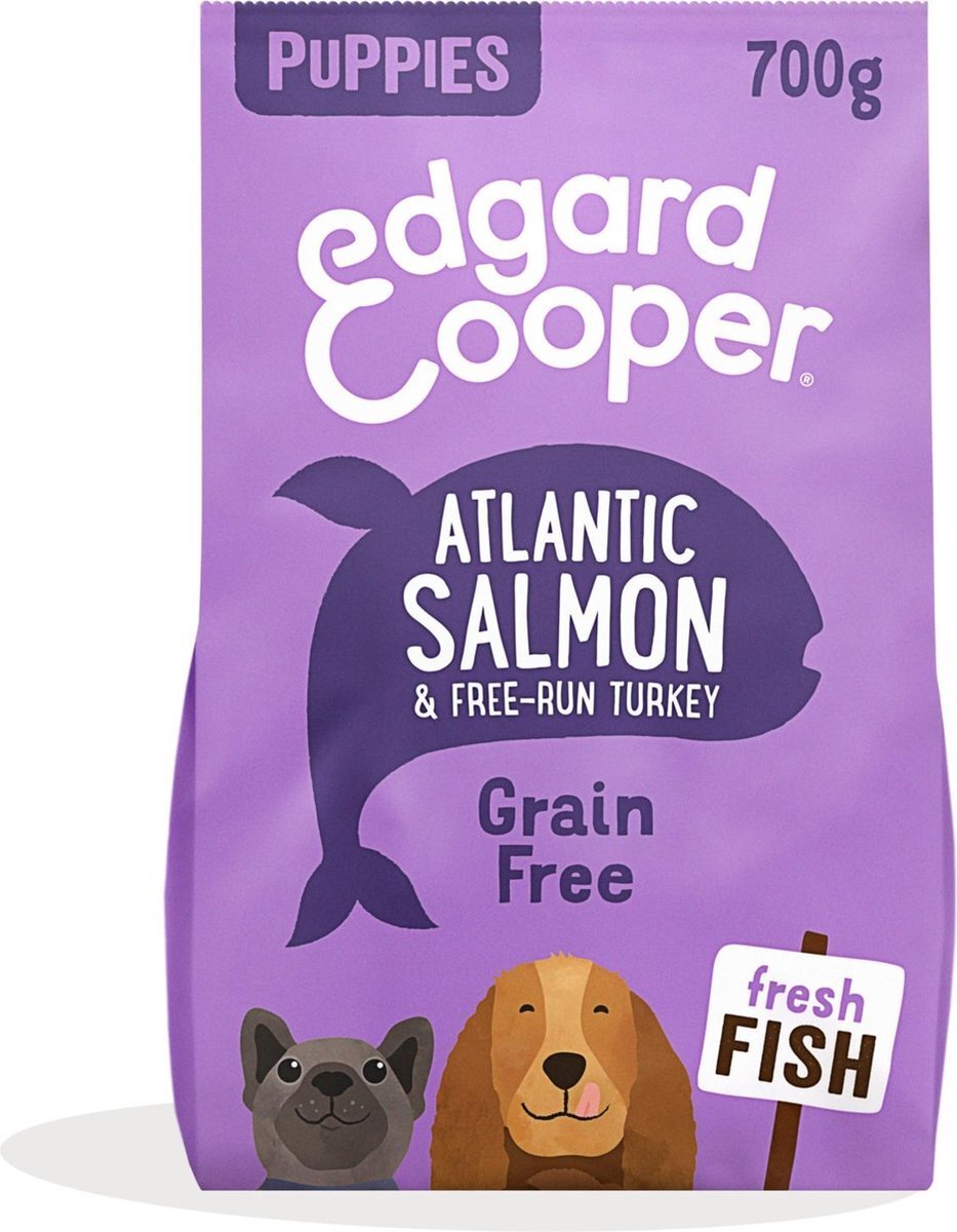 Edgard & Cooper Hondenvoer Puppy Verse Zalm en Kalkoen 700 gr