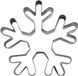 Städter Cookie Cutter Snowflake/Ice Crystal 6.5cm Stainless Steel Silver-Grey