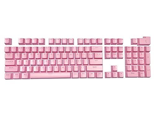 Feicuan Universele 104 Keyset Keycap ABS Kleurrijke Backlit Vervanging Key Cap Cover voor Mechanisch Toetsenbord - Roze