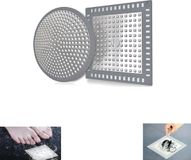 Merkloos RUIJINGER Haaropvanger - platte haaropvanger - doucheafvoerdeksel - filter - Vloerafvoer - Afvoerdeksel - Gootsteenzeef - Keukenvloerafvoer - Accessoires voor spoelbakken - Douchevloerafvoer - badkameraccessoires - 4,72'' - roestvrij staal en TPE - 2 stuks