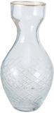 Deco by Boltze Vaas - transparant glas - 7 x 15 cm