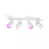 Philips Hue Fugato Opbouwspot - Wit en Gekleurd Licht - 4 Spots - Wit
