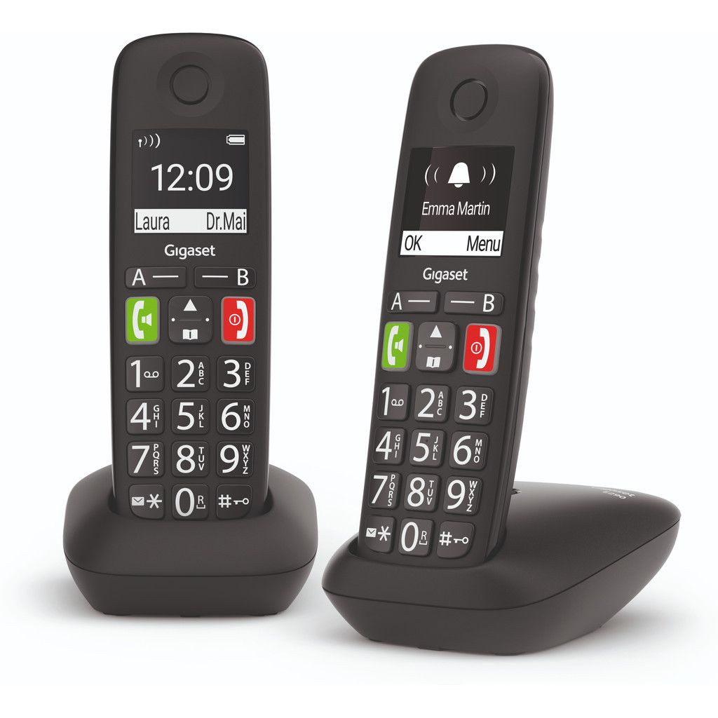 Gigaset E290M DUO - Vaste Telefoon - Zwart