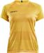 Craft Progress Shirt Korte Mouw Dames - Geel | Maat: M