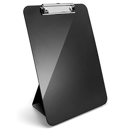 Officemate Recycled Plastic Easel Clipboard - Lightweight & Portable - Black