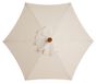 Merkloos Terrasparaplu 3 meter - Reservehoes - Waterdicht polyester - Ademend materiaal - Robuuste markiesparaplu - 6 baleinen - Zonnescherm
