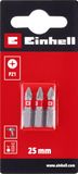 Originele Einhell Standaard Bits 3-delig 25mm PZ1