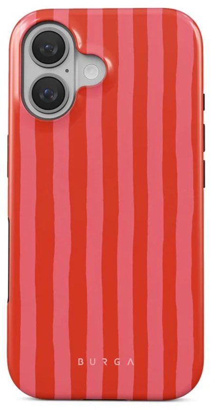 Burga Tough Backcover geschikt voor MagSafe geschikt voor iPhone 16 - Pomegranate