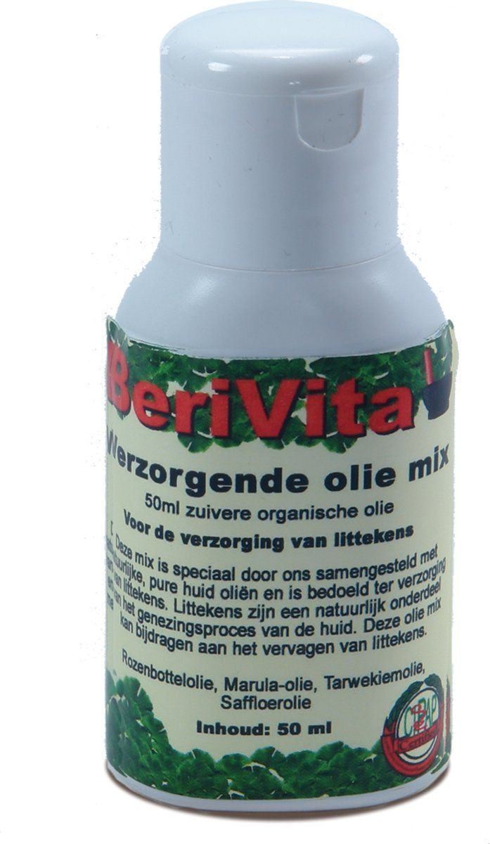 Berivita Natuurlijke Littekenolie 50ml - Mix van 4 Oliën - 100% Natuurlijk, Krachtig & Puur